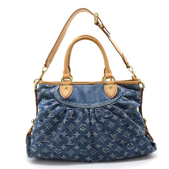 Louis Vuitton Denim NeoCabby MM Tote Shoulder Bag - Picture 1 of 7